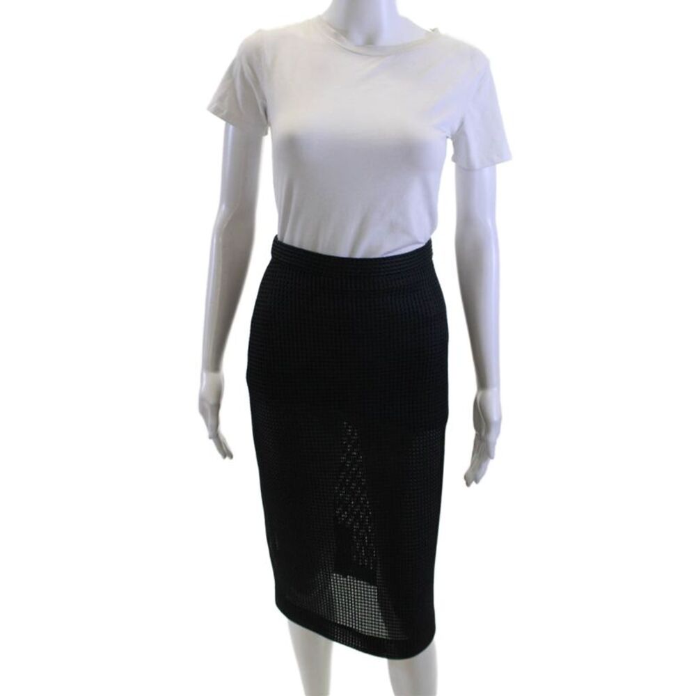 Ter Et Bantine Women Straight Pencil Skirt Black Polyester Size 38